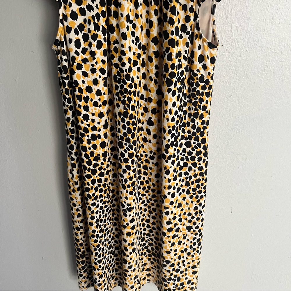 Ann Taylor Factory NWT Mock Neck Cheetah Print Shift Dress XS - Picture 7 of 14